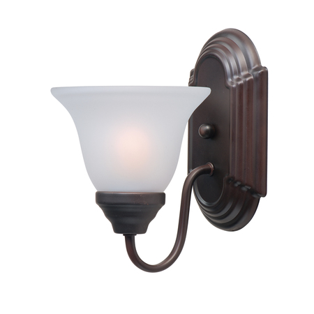 MAXIM Essentials 1-Light 6" Wide Oil Rubbed Bronze Wall Sconce 8011FTOI